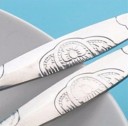 Travel Set of Stainless Steel Cutlery in a Zip Case Spoon and Fork with Chopsticks Decorative Handles For Eating Outdoors in Nature 6