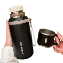 Travel Tea Thermos with Tea Strainer 800 ml Stainless Steel Portable Modern Thermos for Tea and Hot Drinks with Cup 5