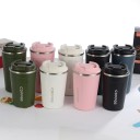 Travel Thermal Mug for Coffee and Hot Drinks Keeps Warm for Up to 8 Hours Stainless Steel Lid with Drinking Hole and Flip Cover 9