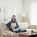 Travestimento Squalo per Adulti Costume Intero con Cappuccio Testa di Squalo con Denti in Poliestere ed Elastan per Carnevale e Halloween 10