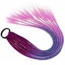 Treccine sintetiche con elastico 58 cm 23