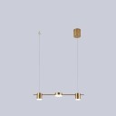 Tredobbelt loftslampe med justerbar ophængning og varmt hvidt lys Moderne LED-lysekrone med vægafbryder Belysning 5-8 m² 2