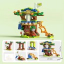 Tree House Building Set 12 x 6.5 x 10 cm 152 Pieces 6-in-1 Creative Puzzle with Multiple Building Options 3