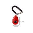 Treinador para treino de cães e gatos Botão com som Correia ajustável Chaveiro Acessório para animais de estimação Ferramenta de treino portátil 3