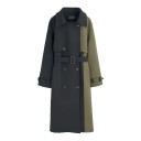 Trench coat feminino bicolor 1