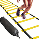 Tréninkový žebřík s nylonovými popruhy 800 x 42 cm pro sportovní rychlost a koordinaci Přenosný agility žebřík s úložným vakem 2