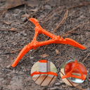 Trepied pliabil din plastic pentru canistră de gaz Suport stabil pentru camping Diametru 20 cm Design pliabil Înălțime 3 cm Greutate 35 g 3