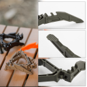 Trepied pliabil din plastic pentru canistră de gaz Suport stabil pentru camping Diametru 20 cm Design pliabil Înălțime 3 cm Greutate 35 g 8