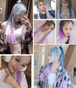 Tresses synthétiques sur élastique 60 cm 3