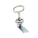 Triangular Cylinder Lock for Cabinets and Doors 28 mm with Latch and Key for Furniture Doors and Storage Boxes 2