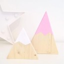 Triângulo decorativo em madeira 2 pcs 4