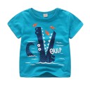 Tricou băiat cu imprimeu crocodil 1