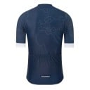 Tricou de ciclism pentru bărbați cu mânecă scurtă și fermoar, 3 buzunare dorsale, cu motivul hărții lumii, pentru ciclism, sport și alte 6