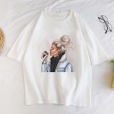 Tricou de damă cu imprimeu de damă A1236 11