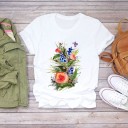 Tricou de damă cu imprimeu de flori B374 20