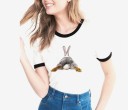 Tricou de damă cu imprimeu de iepure B376 3
