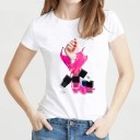 Tricou de damă cu imprimeu lac 8