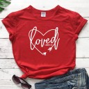 Tricou de damă cu imprimeu loved 13