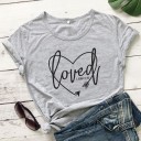 Tricou de damă cu imprimeu loved 14