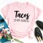 Tricou de damă cu imprimeu tacos 3