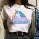 Tricou de damă cu imprimeu unicorn B305 18