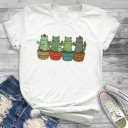 Tricou de damă cu motiv cactus 11