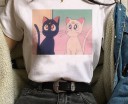 Tricou de damă cu motiv de desene animate 18