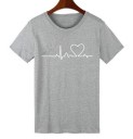 Tricou de damă - Pulse &amp; Heart pentru îndrăgostiți J831 8