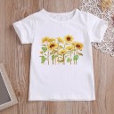 Tricou de fată cu floare 16