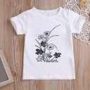 Tricou de fată cu floare 13