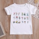 Tricou de fată cu floare 18