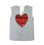 Tricou de fată cu imprimeu de inimi și paiete 5