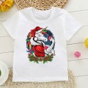 Tricou de fată cu unicorn B1499 10