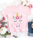 Tricou de fată cu unicorn B1544 G