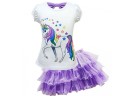 Tricou de fată cu unicorn și fustă L1235 6