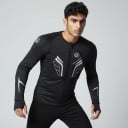 Tricou de protecție pentru motocicletă cu mânecă lungă Chiară de protecție detașabilă și protecții modelate Poliester și nylon Negru Îmbrăcăminte 2
