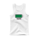 Tricou din bumbac pentru copii cu imprimeu de baterie încărcată și inscripția I’m 100% Tricou simplu fără mâneci cu decolteu rotund Top de vară pentru băieți și fete 5