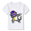 Tricou fetiță - animale cu șapcă J623 3