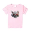Tricou fetita cu pisica J465 5