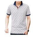 Tricou polo pentru bărbați cu ancore J2608 4