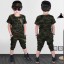 Tricou și pantaloni de camuflaj pentru băieți L1576 3