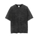 Tricou supradimensionat cu mânecă scurtă pentru femei, top streetwear cu guler rotund, croială lejeră la modă, aspect vintage spălat 1