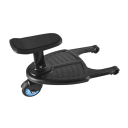 Trittbrett für den Kinderwagen für das zweite Kind mit abnehmbarem Sitz und einem Rad Tragfähigkeit 25 kg Universeller Halter Horizontale Stange PP PU 5