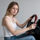 Trojdielny návlek na volant 37 až 39 cm s karbonovým vzorom Mikrovláknová koža Lesklý povrch Pre guľatý aj D volant do auta 4
