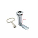 Trojhranný cylindrický zámek na skříňky a dveře 40 mm s jazýčkem a klíčem pro nábytková dvířka a úložné boxy 2