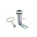 Trojhranný cylindrický zámek na skříňky a dveře 62 mm s jazýčkem a klíčem pro nábytková dvířka a úložné boxy 2