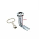 Trojhranný cylindrický zámok na skrinky a dvere 36 mm s jazýčkom a kľúčom pre nábytkové dvierka a úložné boxy 3