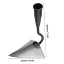 Trojúhelníková motyka 285x265 mm Manganová ocel Ruční pluh a hrábě Zemědělské nářadí na kypření půdy Soustružení a obdělávání zahrady 2
