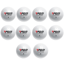 Trojvrstvové golfové loptičky PGM Pro Golf Master sada 10 ks 42 mm biele tvrdosť 80-90 elasticita 80 % pre tréning dlhých úderov 1