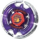 Tromba da combattimento per sfide tra trombe rotanti in metallo e plastica ABS Diametro circa 5 cm Colore viola e argento con motivo di un uccello 1